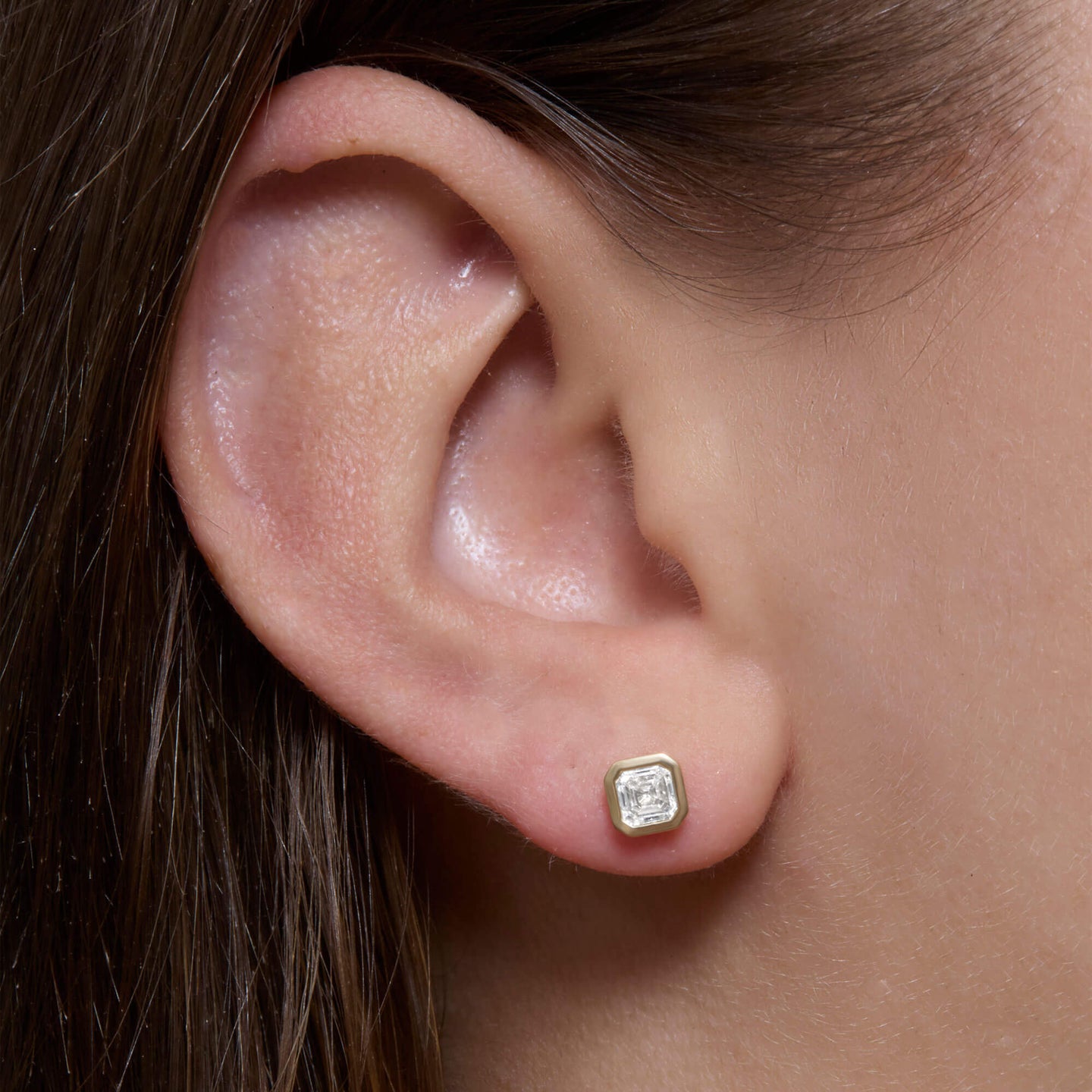 1 CTW LAB-Created Asscher Studs – STONE AND STRAND