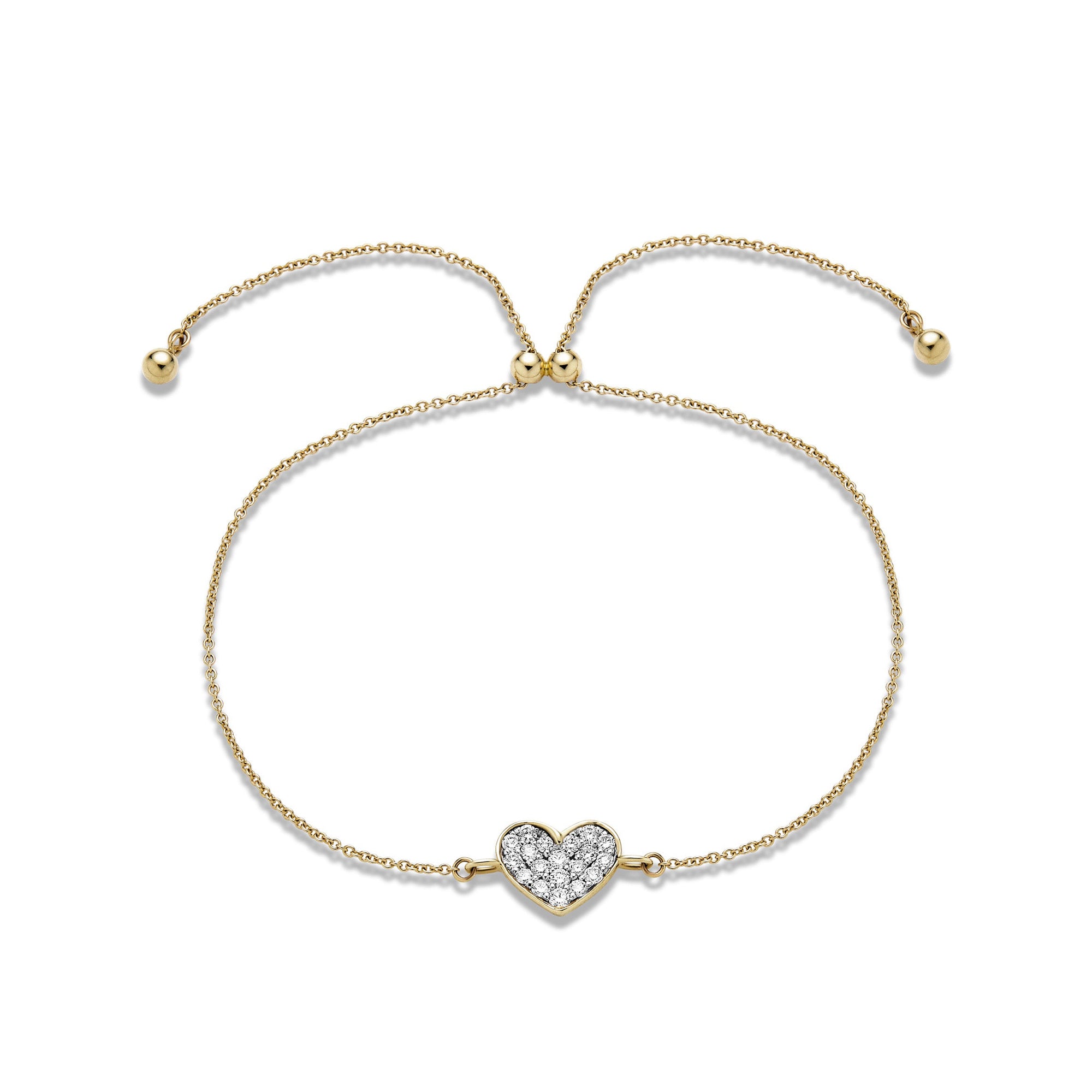 All My Love Sparkle Heart Diamond Bracelet – STONE AND STRAND