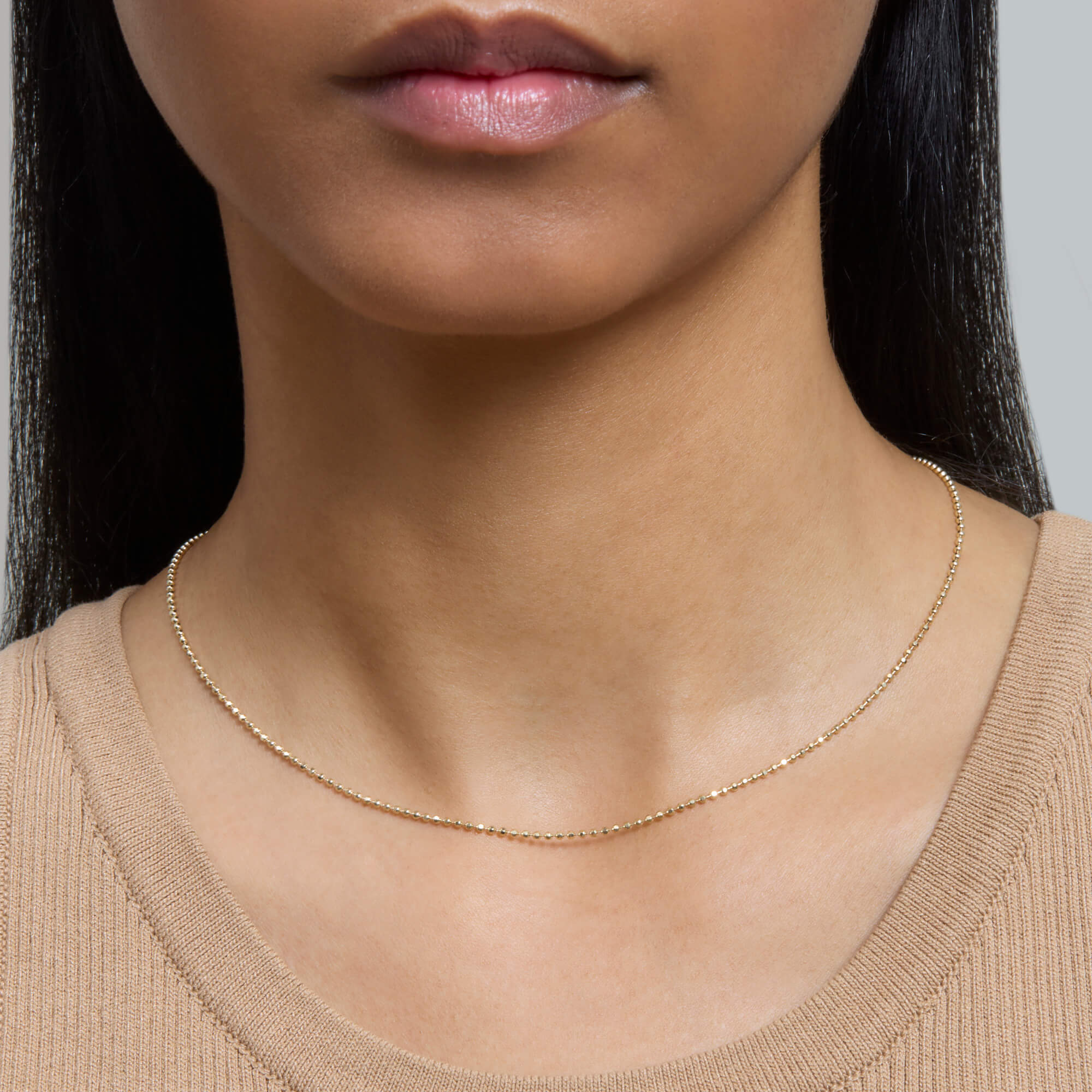 Diamond Cut Bead Chain – STONE AND STRAND