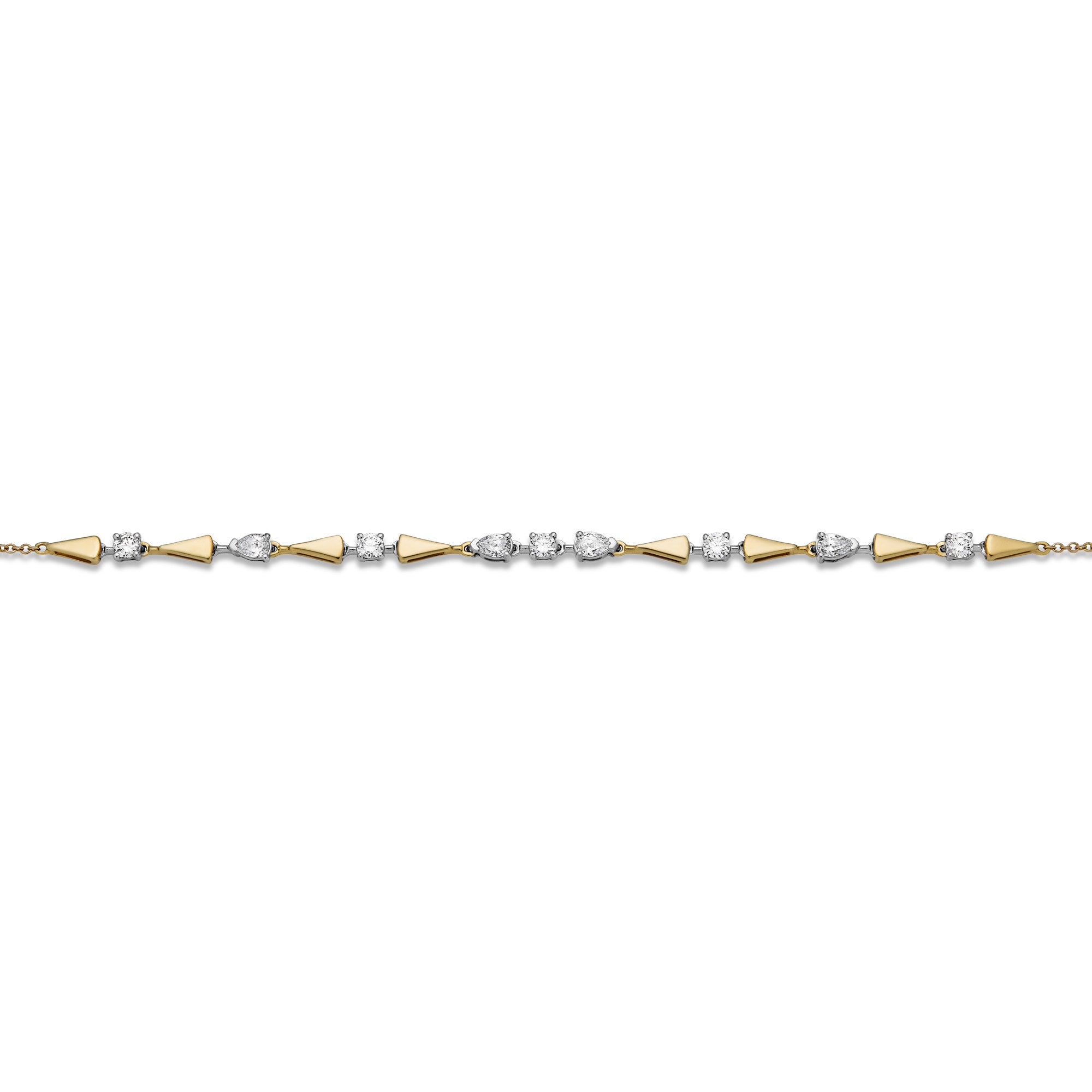 STONE AND STRAND 14Kゴールド トパーズ ブレスレット Diamond Gold Link Bracelet – STONE AND STRAND