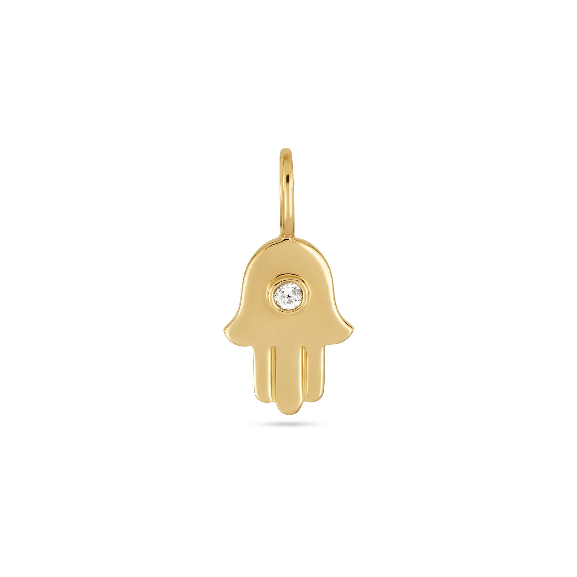 Diamond Hamsa Charm – STONE AND STRAND