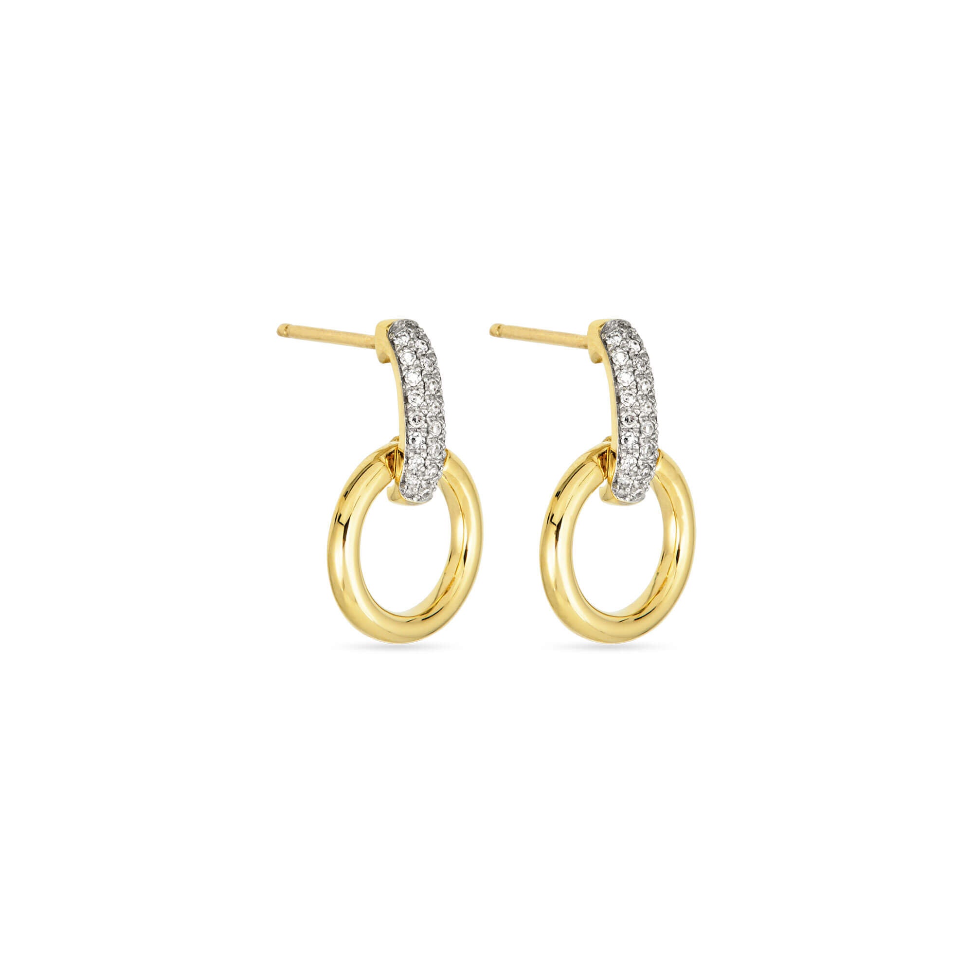 ピアス STONEHENgE Edge 14K earrings 14K Yellow Gold Square Twisted Flat Hoop Earrings – Long's