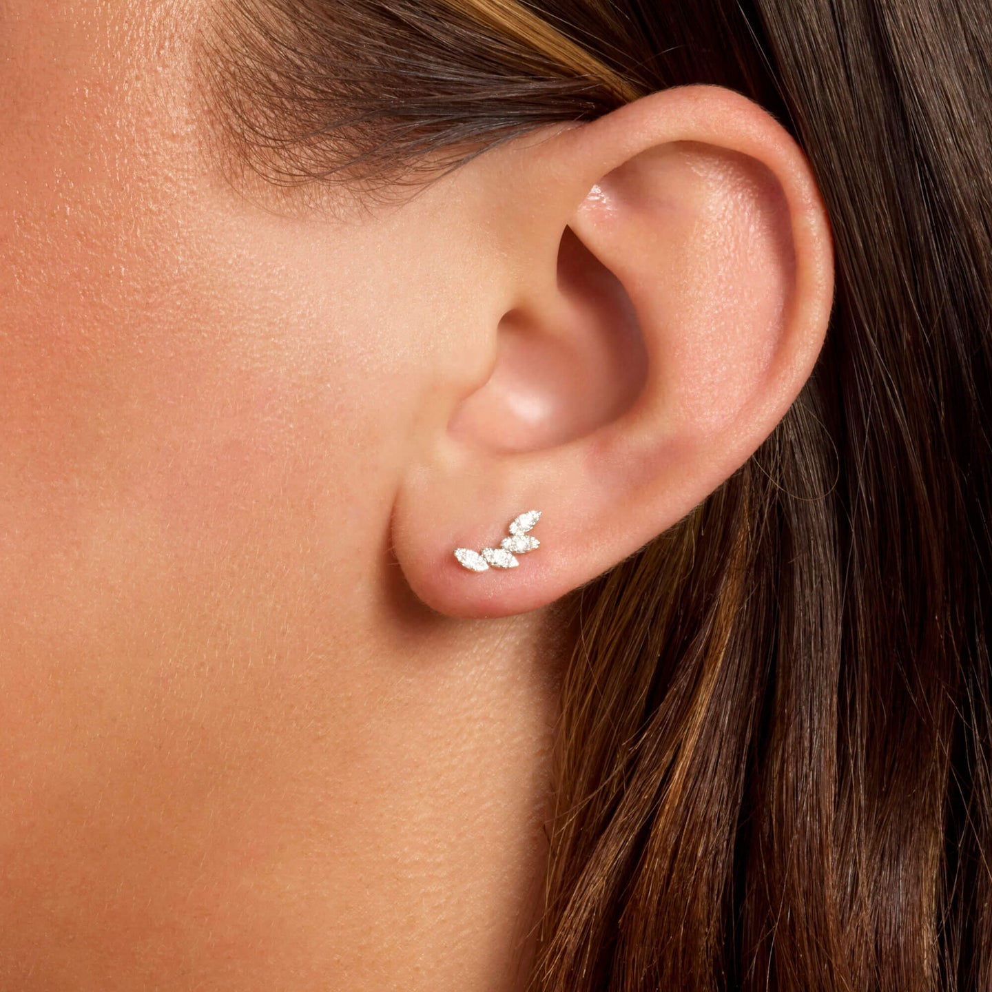★MISSOMA★ Fine Diamond Lips Single Stud Earring MISSOMA Fine Diamond Lips Single Stud Earring in 14ct Solid