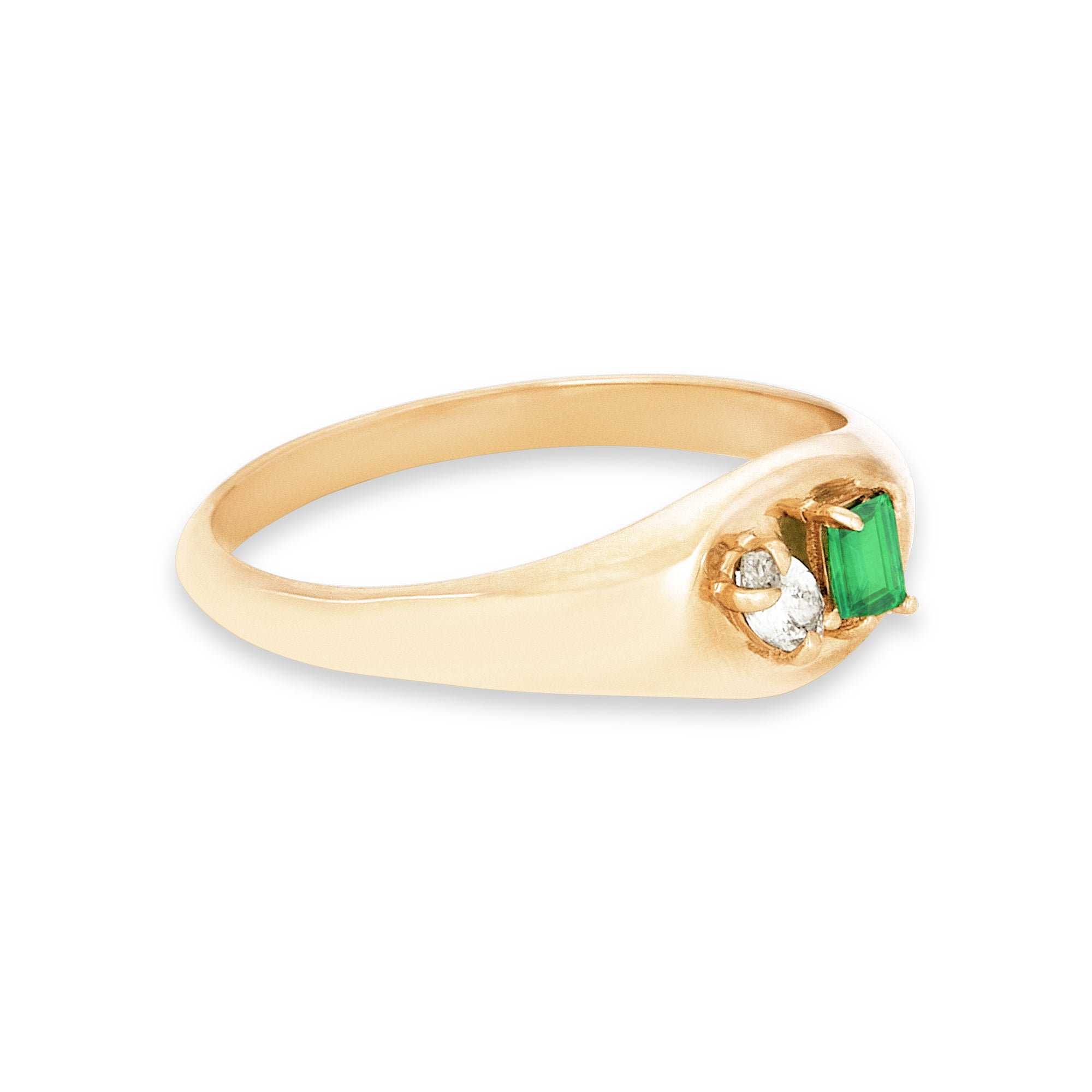 Emerald Luxe Pinky Ring STONE AND STRAND