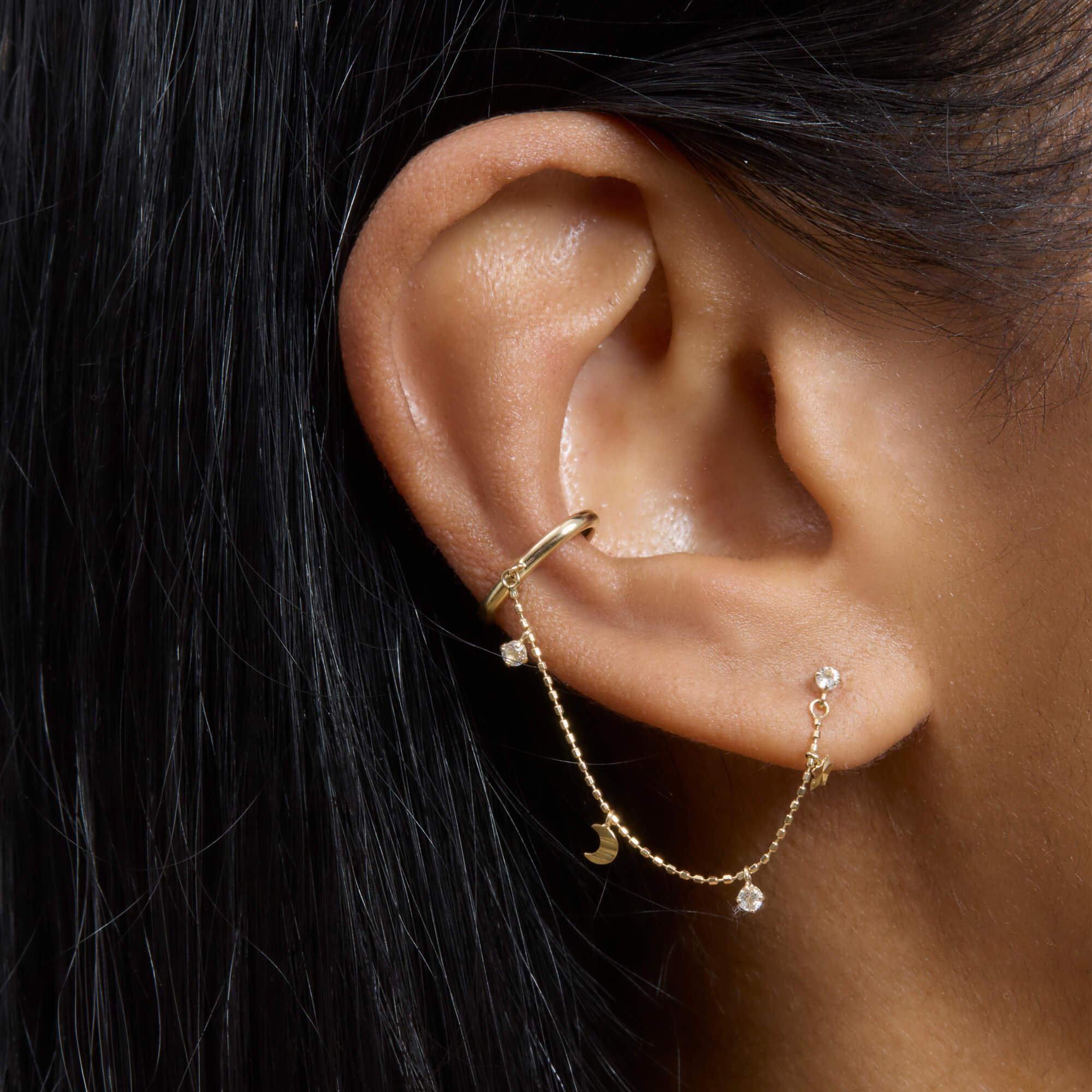 【Kashiko 25HS】Cubic Shooting Star Ear Cuff 카시코(KASHIKO) Cubic Shooting Star Ear Cuff - 후기 | 무신사