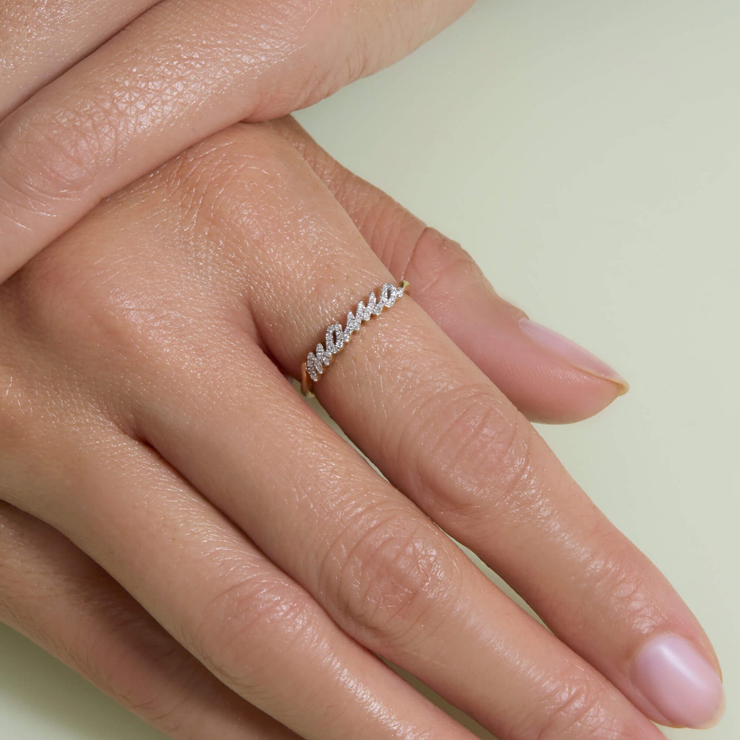 Hey Mama Pave Ring – STONE AND STRAND