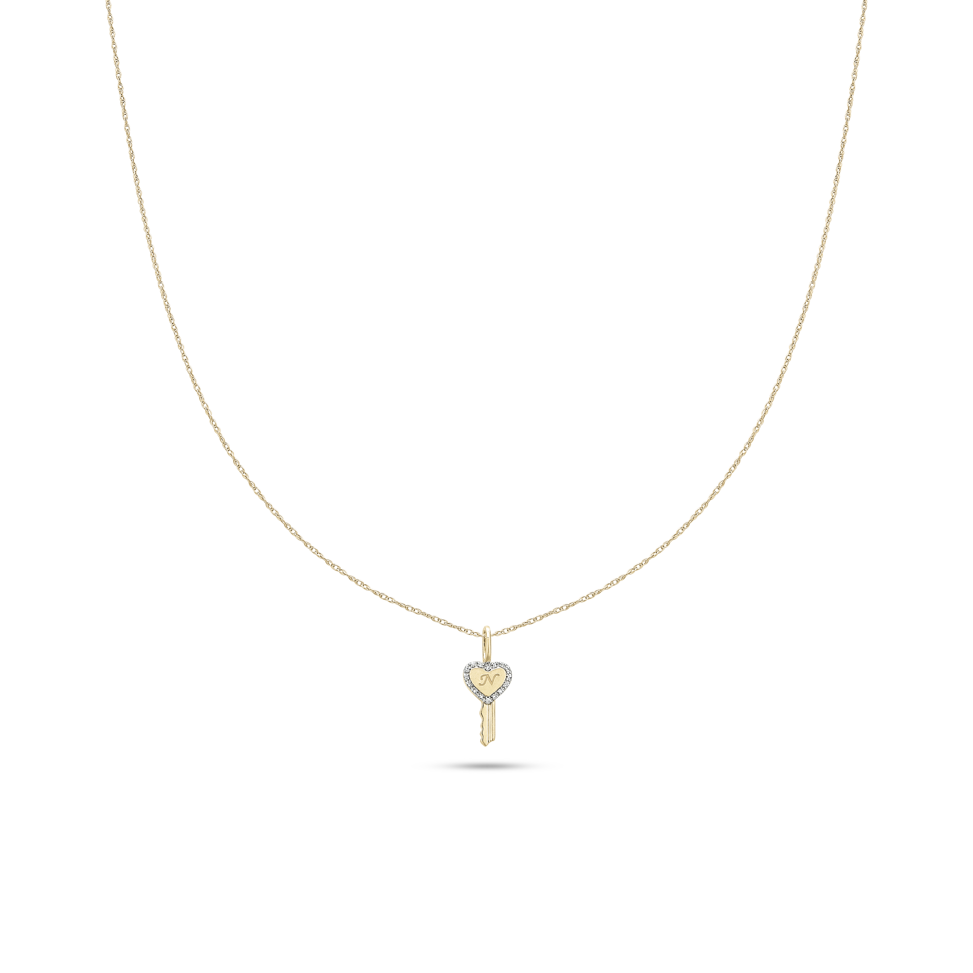 Key To My Heart Pave Necklace STONE AND STRAND