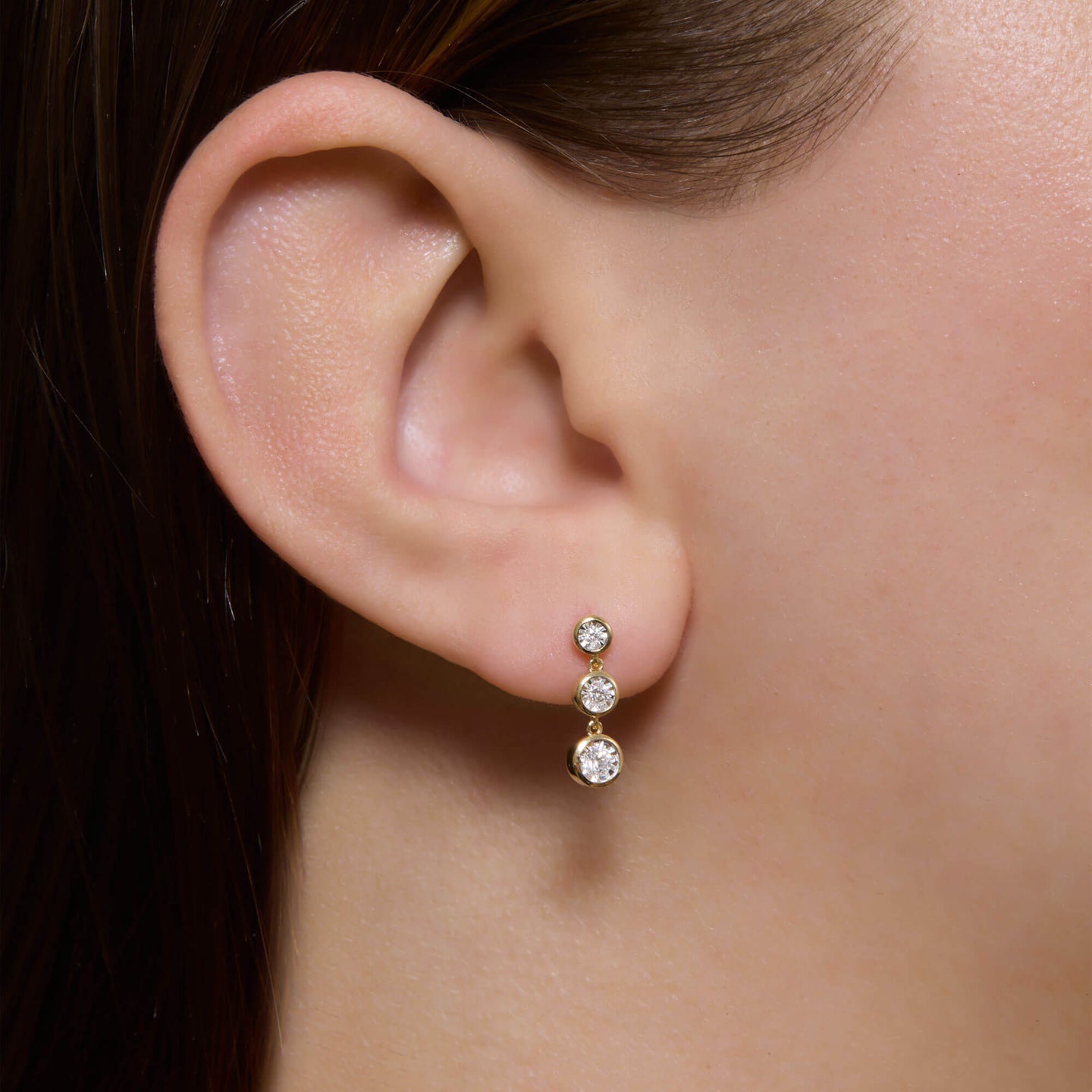 Diamonds By The Dozen Gradient Drop Earrings – STONE AND STRAND