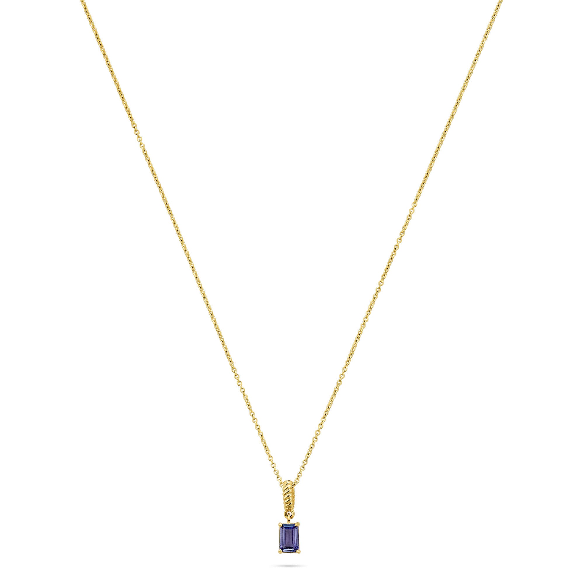 STONE AND STRAND 10Kゴールド タンザナイト ネックレス STONE AND STRAND Lakeside 10-karat gold tanzanite necklace