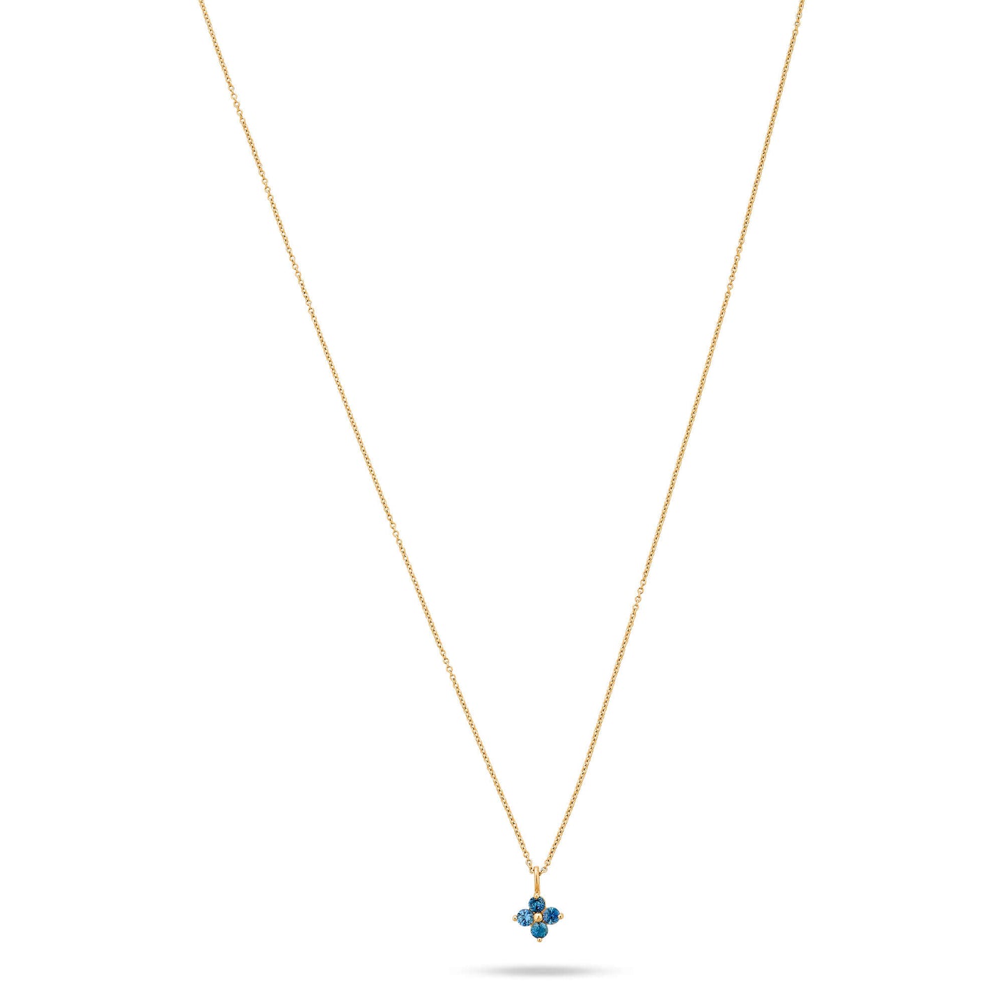 Luckiest Clover Blue Sapphire Necklace – STONE AND STRAND