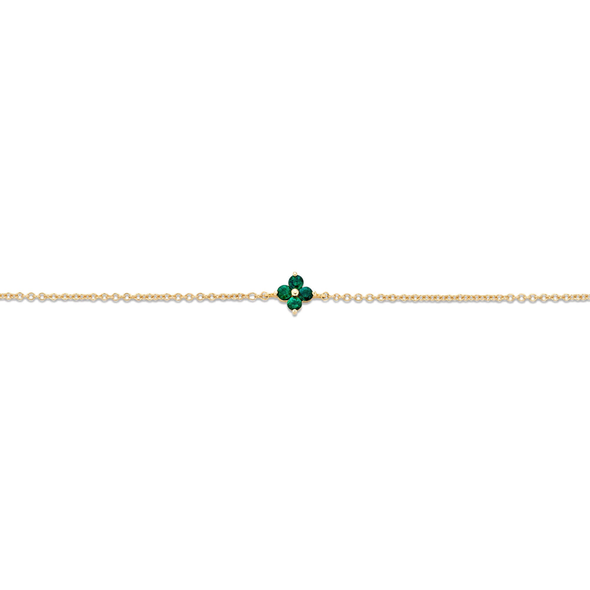 Luckiest Clover Emerald Bracelet – STONE AND STRAND