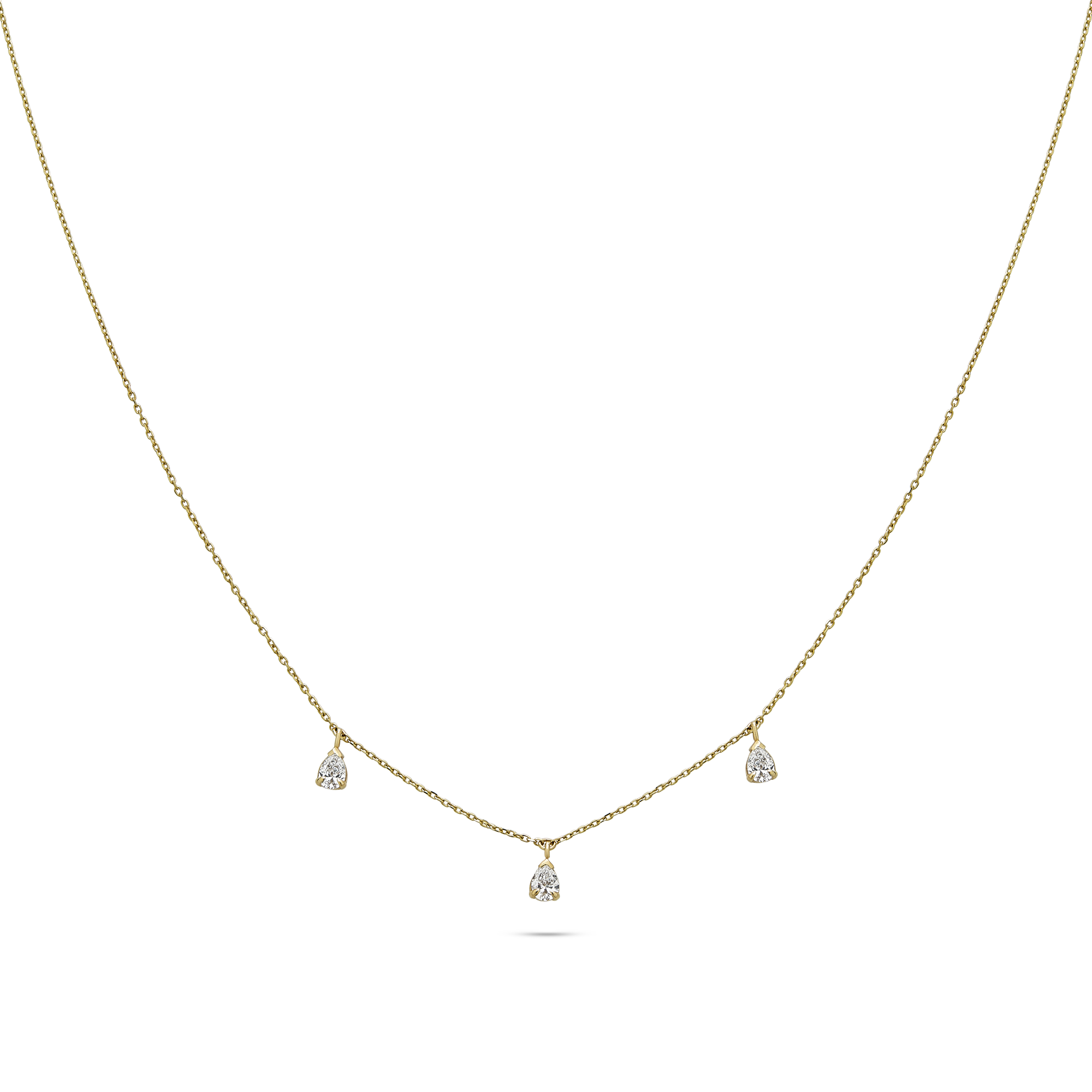 LAB-Created Diamond Droplets Necklace – STONE AND STRAND