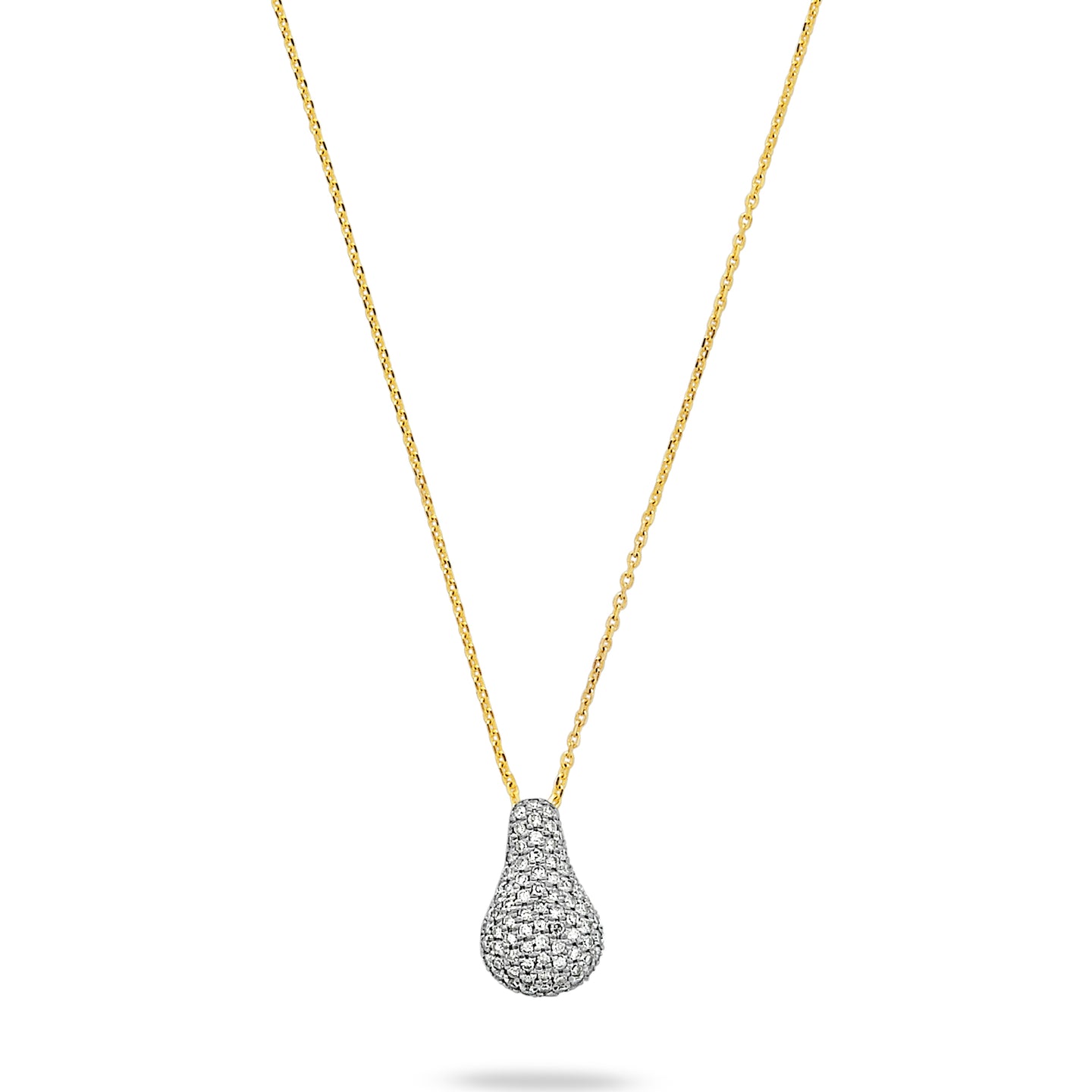 【STONE AND STRAND】ドロップレット ペンダント ダイヤモンド付 Pave Diamond Droplet Necklace – STONE AND STRAND