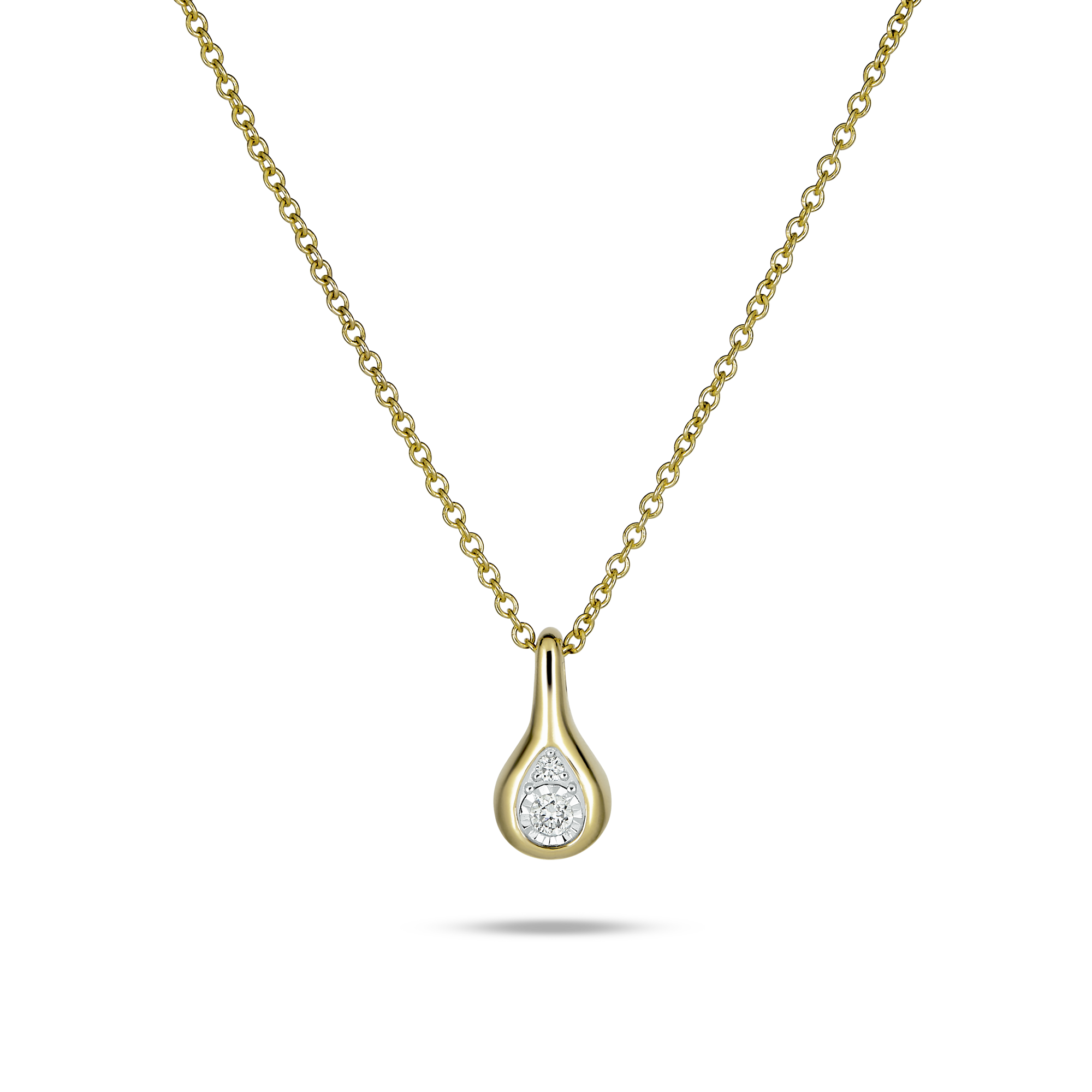 【STONE AND STRAND】Perfect Pear ネックレス ダイヤモンド付 Perfect-Pear-Diamond-Droplet-