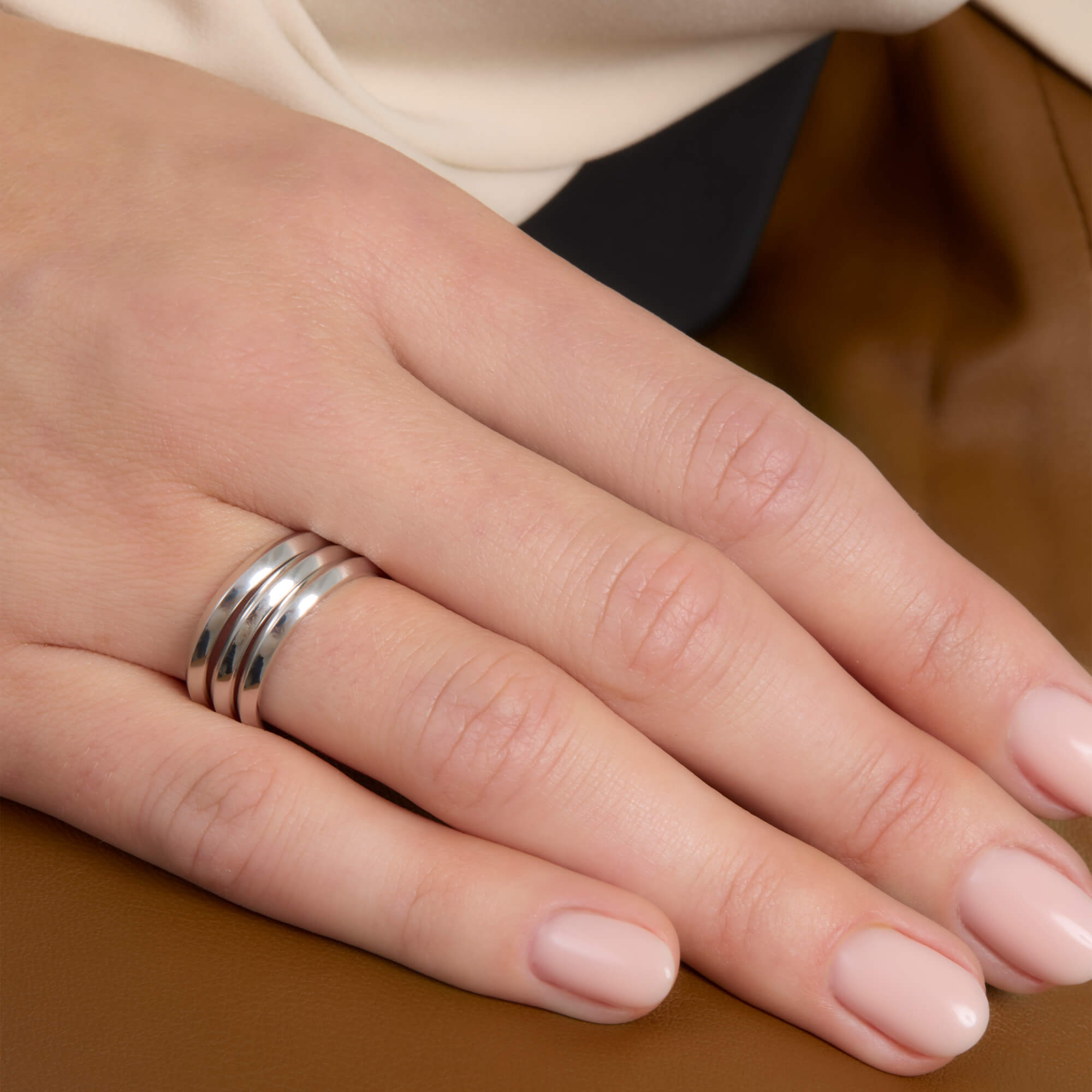 Silver Knife Edge Stacking Ring Set – STONE AND STRAND