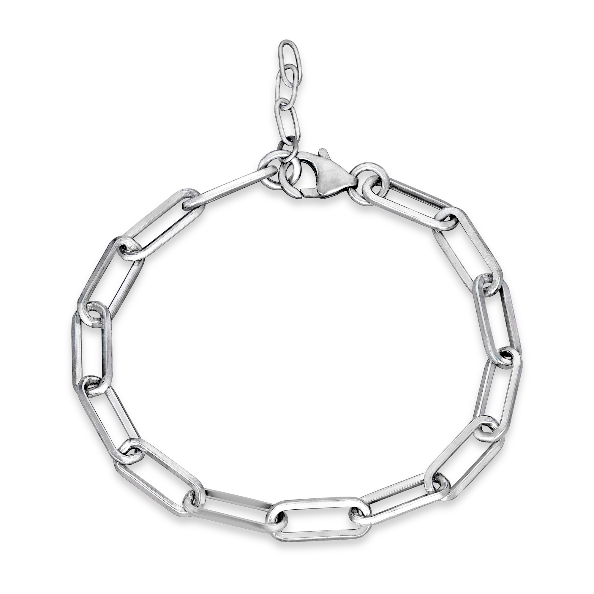 Bold Paper Clip Bracelet STONE AND STRAND