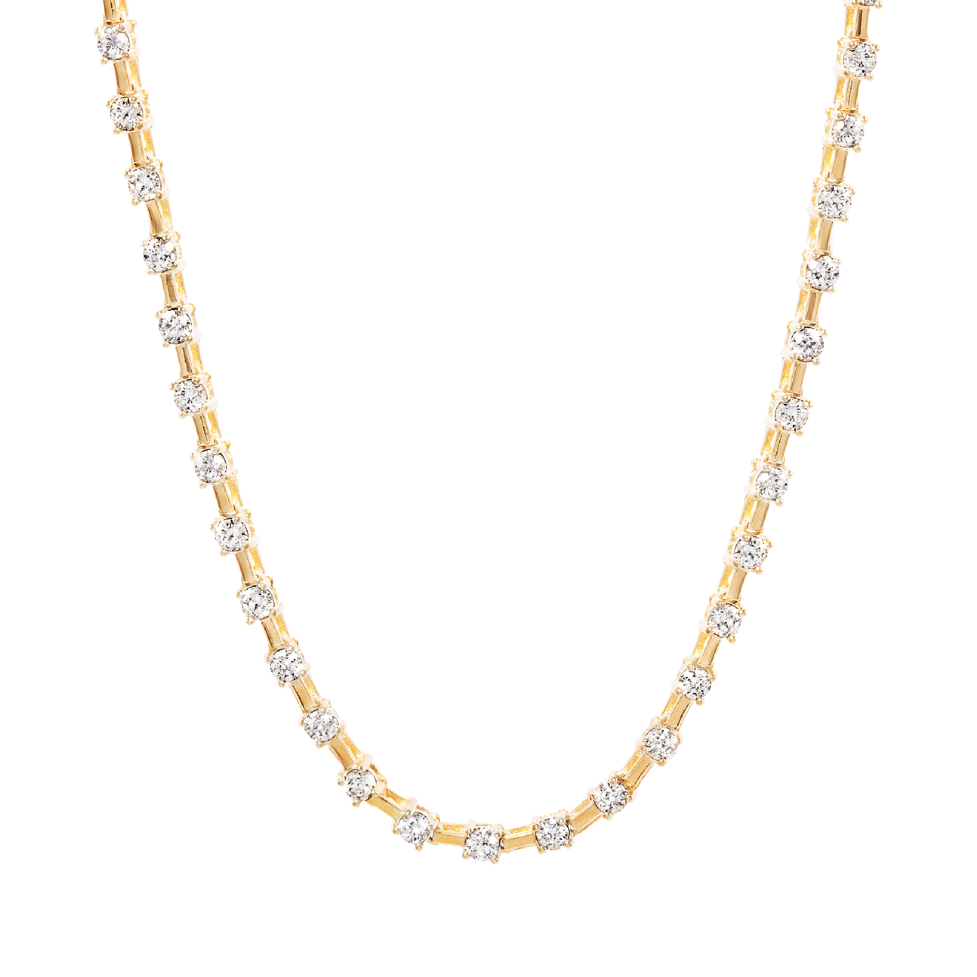 Agete Diamond 0.05ct 18K Yellow Gold 18YG Pendant Necklace
