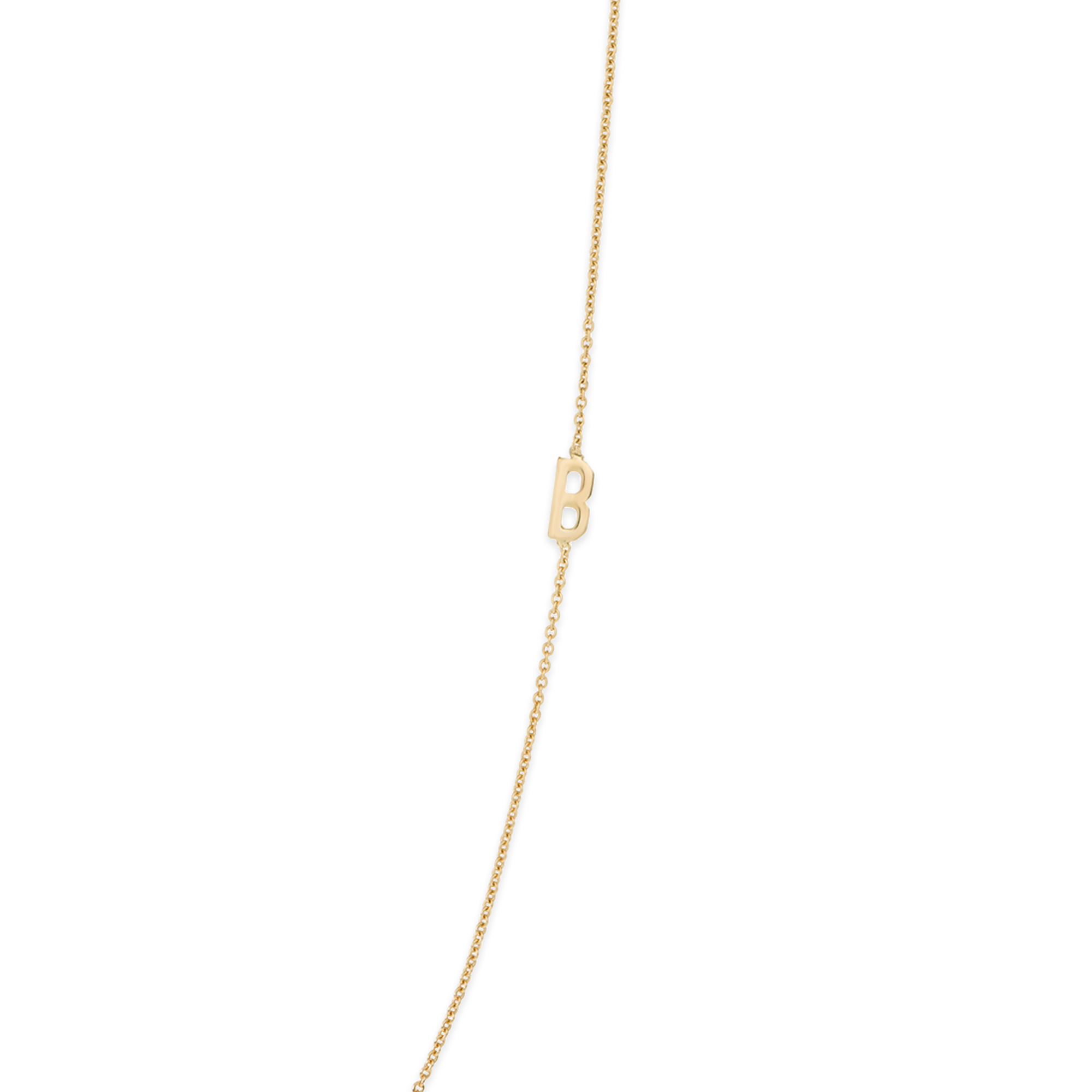 Gold asymmetrical 2025 initial necklace