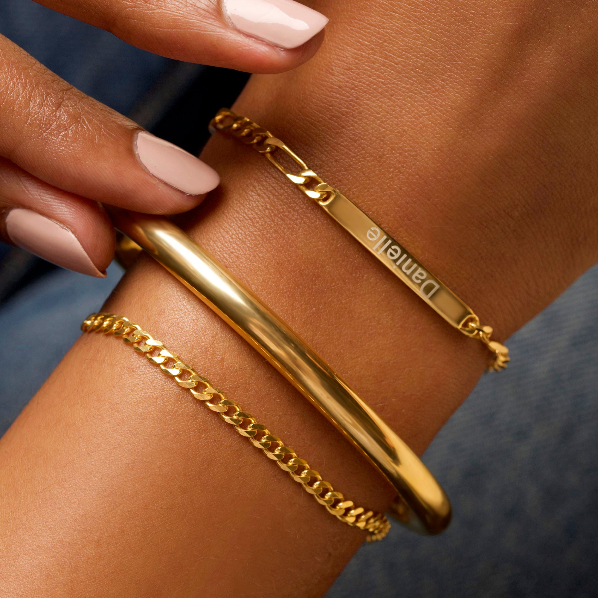 Bold Gold Plated Chain Bracelet