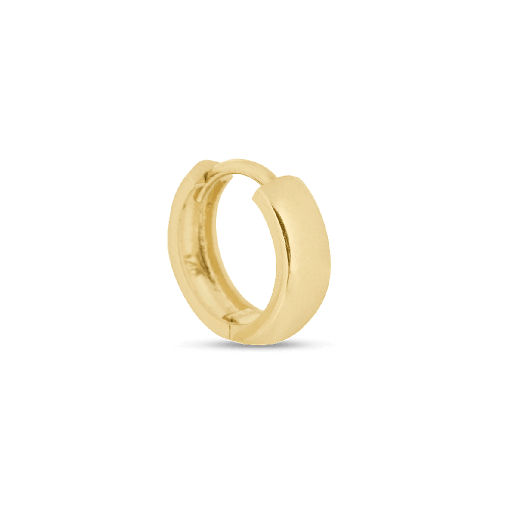 Solid gold huggie earrings clearance