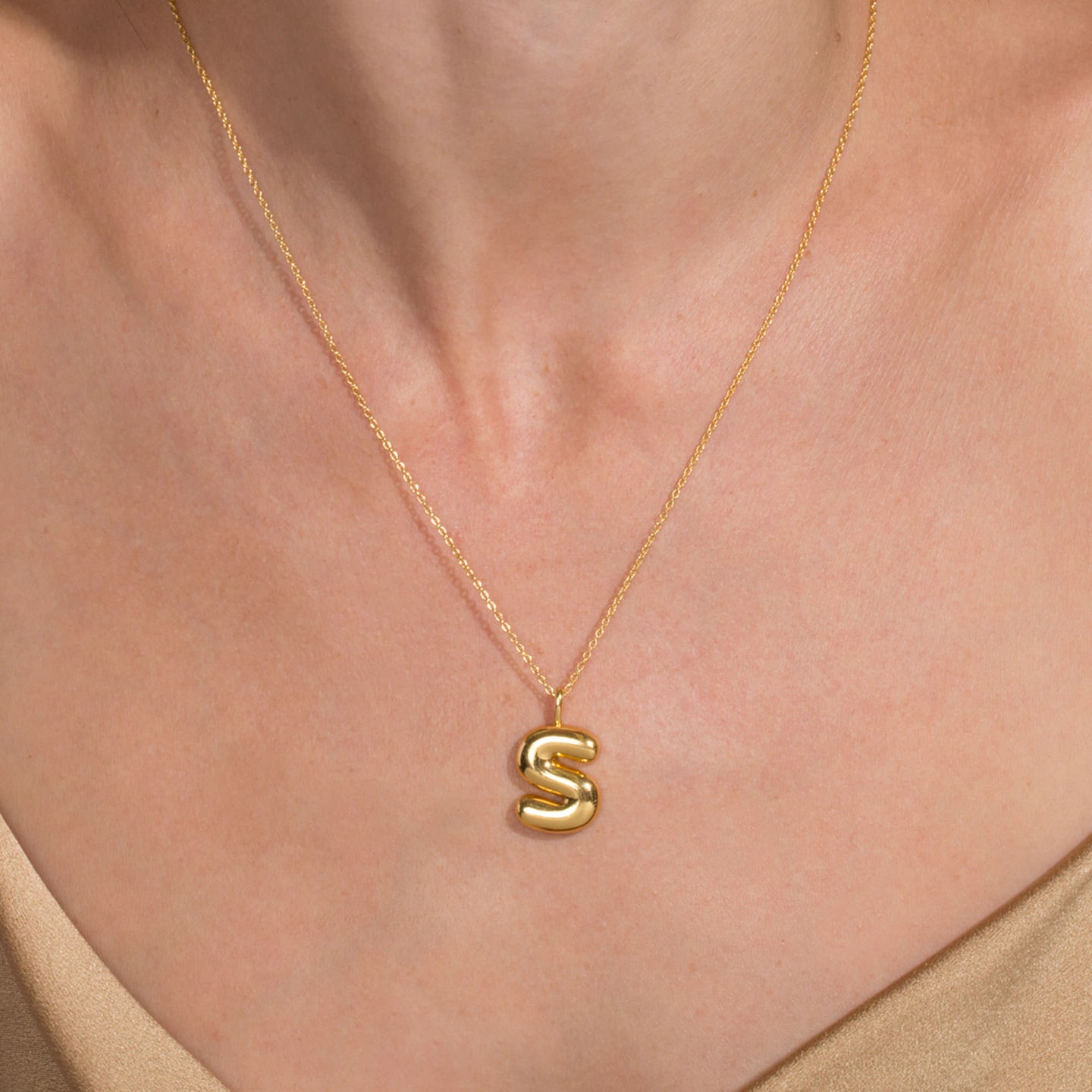 Bubble Tea Initial Necklace – STONE AND STRAND