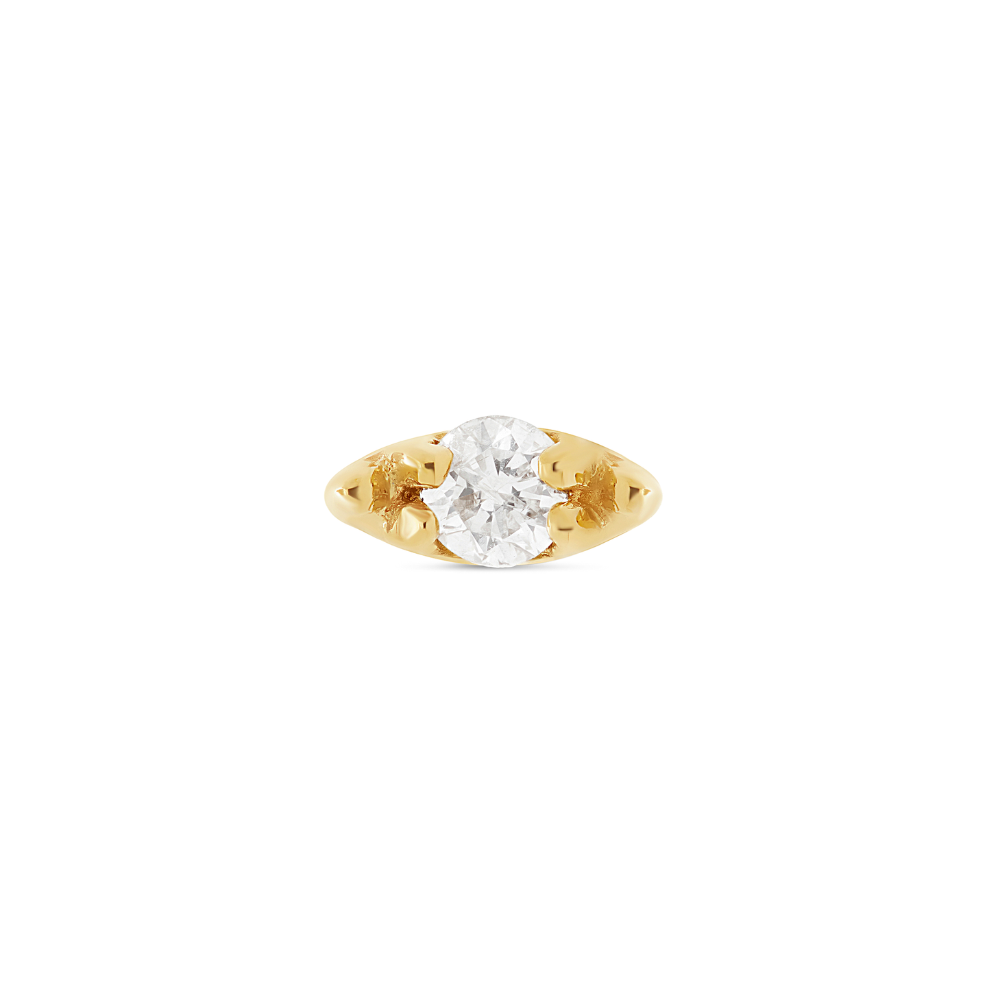 Diamond Bead Piercing Earring – STONE AND STRAND
