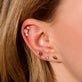 Double Diamond Piercing Earring