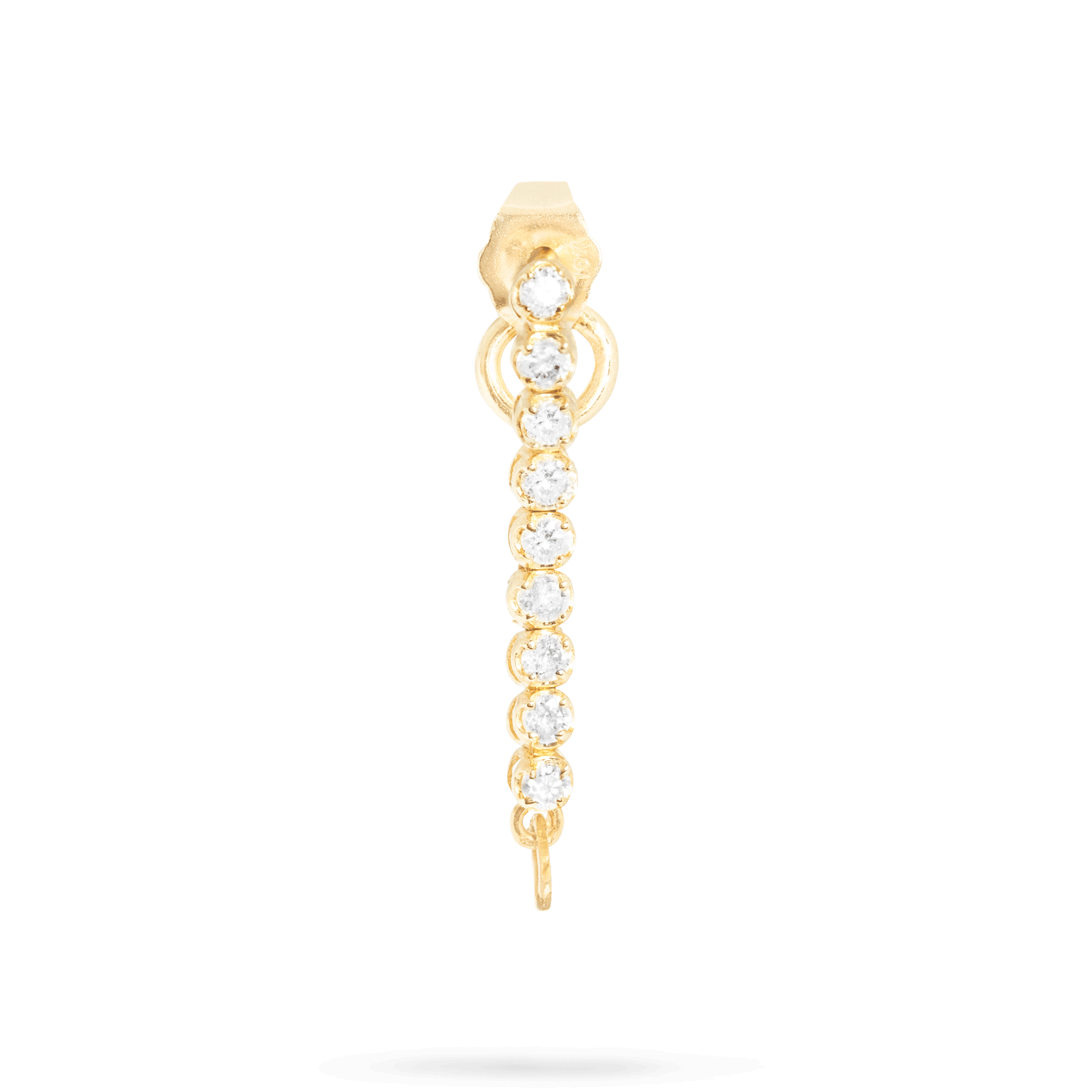 Drop Shot Front to Back Diamond Earring – STONE AND STRAND