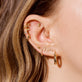 Fixed Trio Diamond Piercing Earring