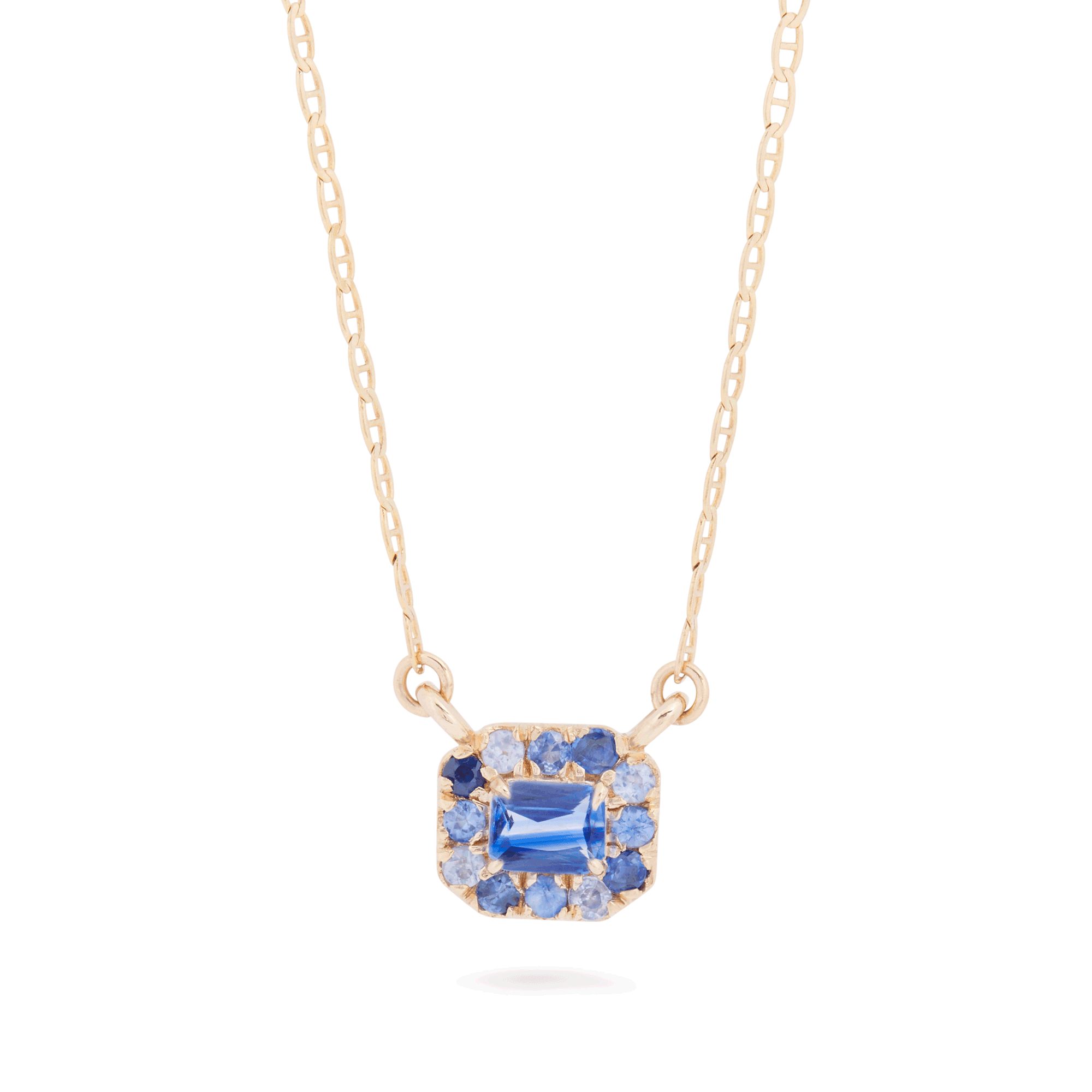 Delicate sapphire necklace deals