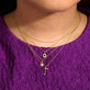Medium Floating Emerald Pendant Necklace