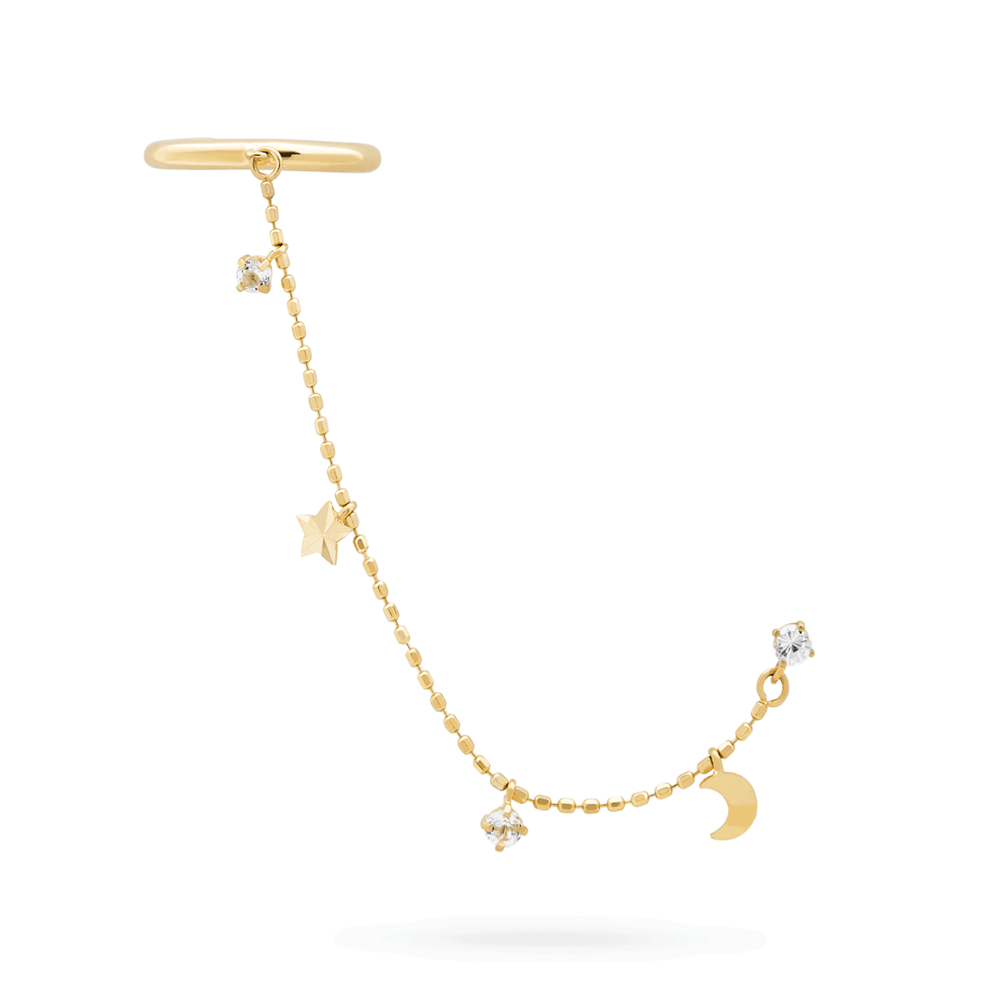 ◆STONEHENgE◆ Connection 14K Single Ear Cuff GALAXY-EAR-CUFF-ON-BODY.jpg?v=