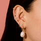 Gold Number Earring