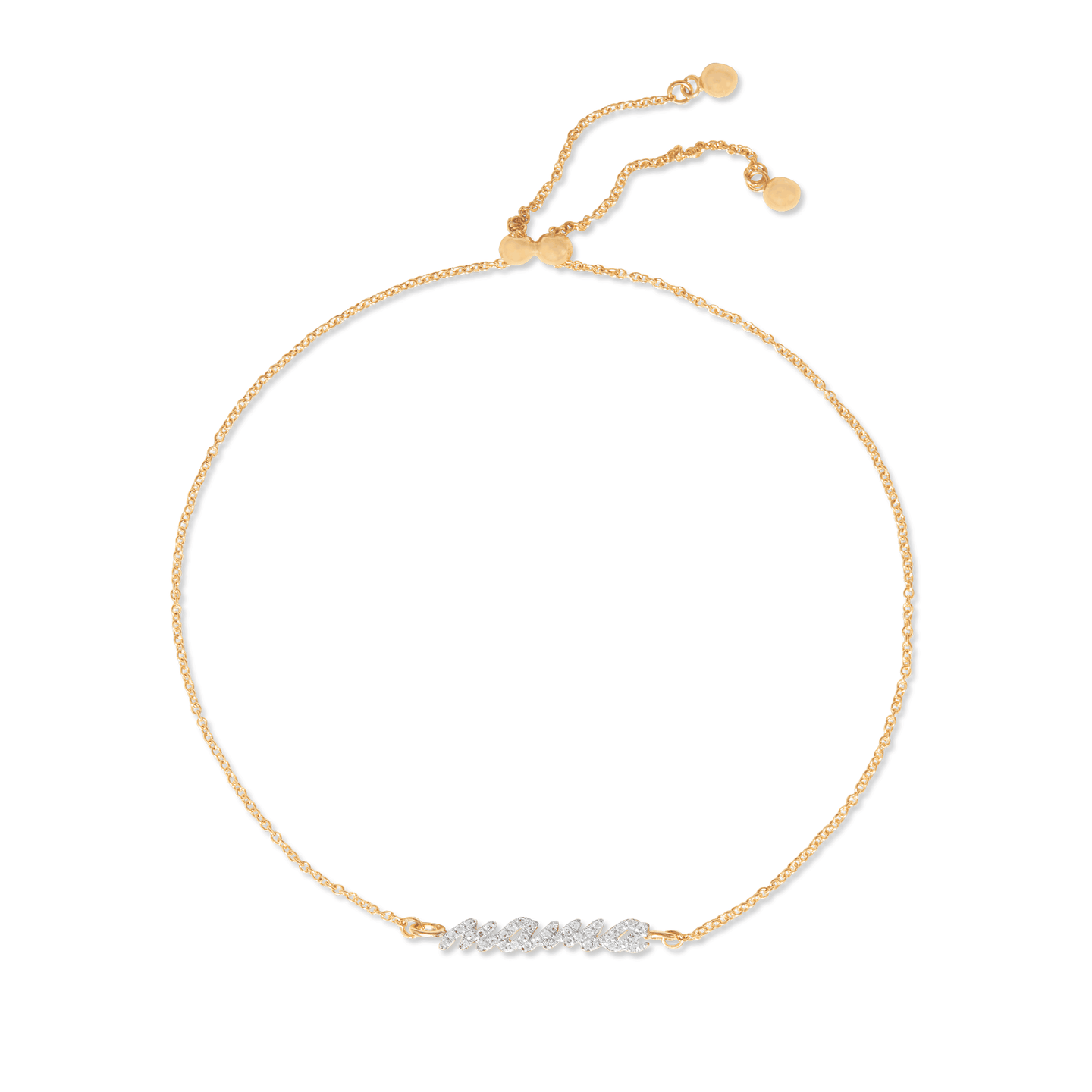 hiro　Pebble Bracelet Hey Mama Pave Slider Bracelet – STONE AND STRAND
