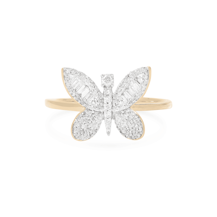 Jumbo Butterfly Diamond Ring