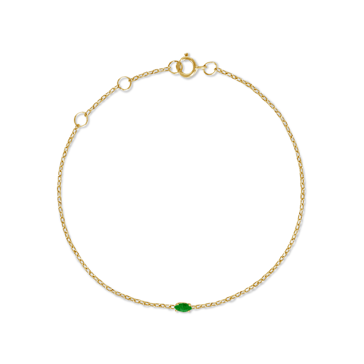 Marquise Emerald Bracelet