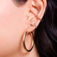 Medium Hollow Hoop Earrings
