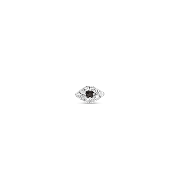 Mini Pave Diamond Evil Eye Stud