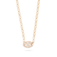 Mini Pave Puff Link Necklace