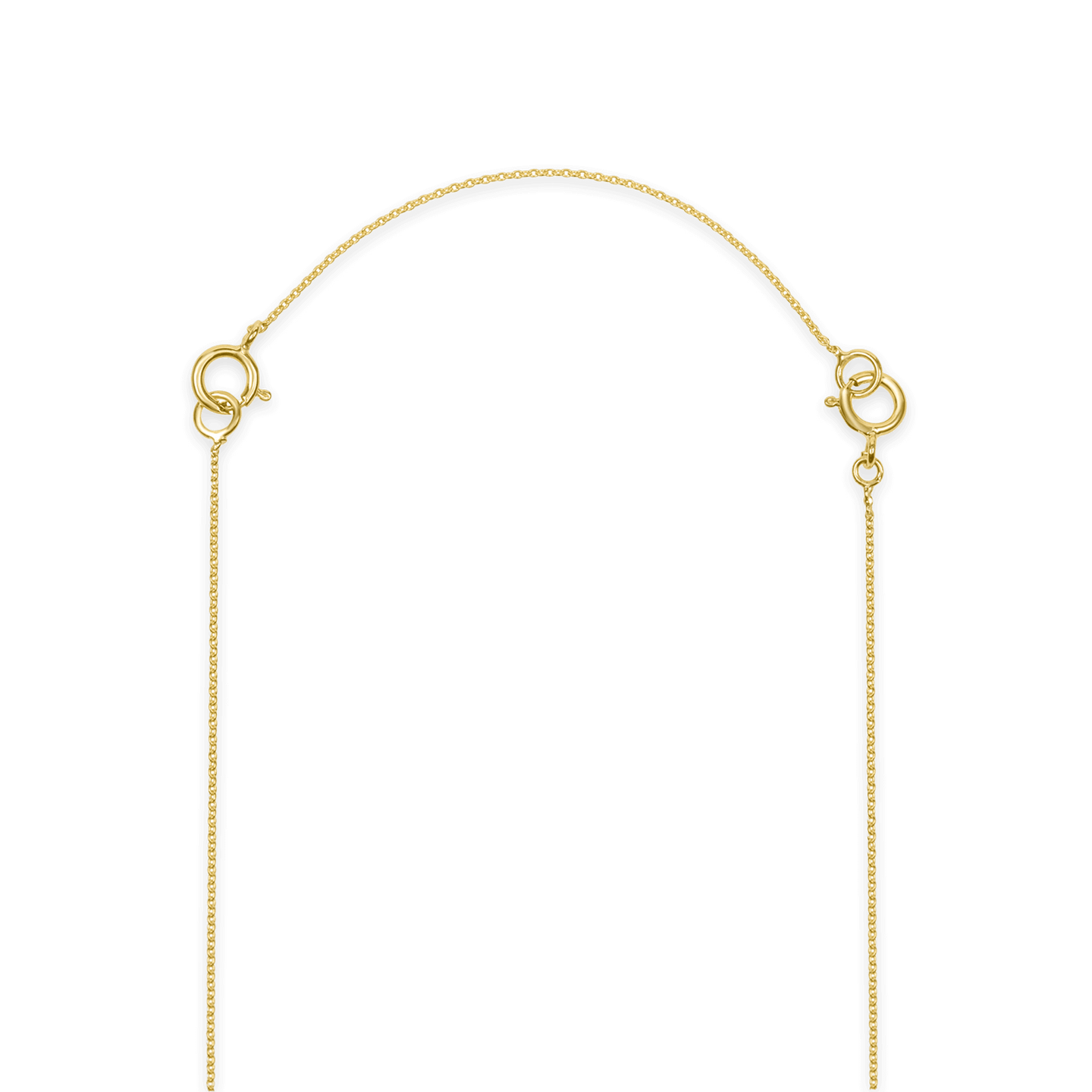  10K Solid Gold Chain Necklace Extender 2 Inch