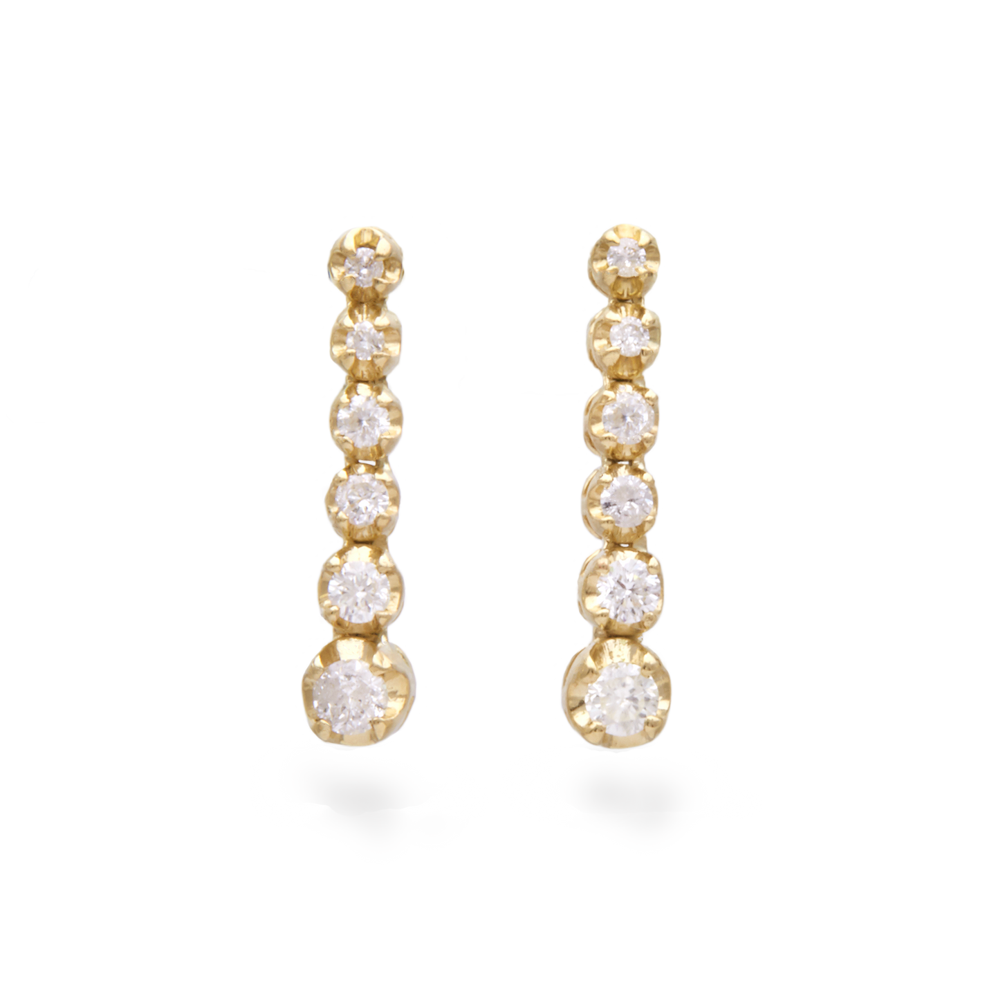 Noble Diamond Tennis Earrings – STONE AND STRAND