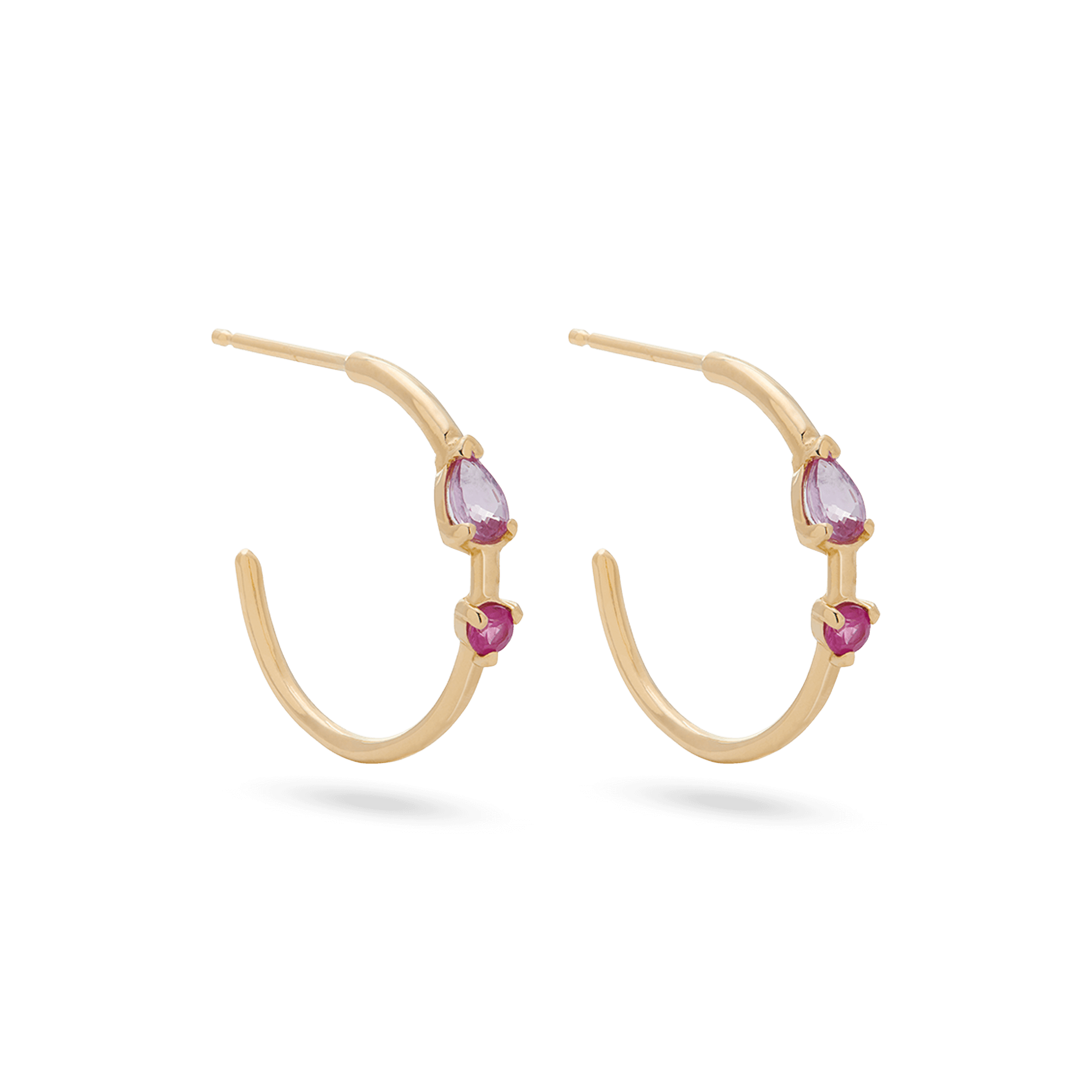 Pink Power Hoops – STONE AND STRAND