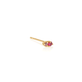 Ruby and Pink Sapphire Prong Stud