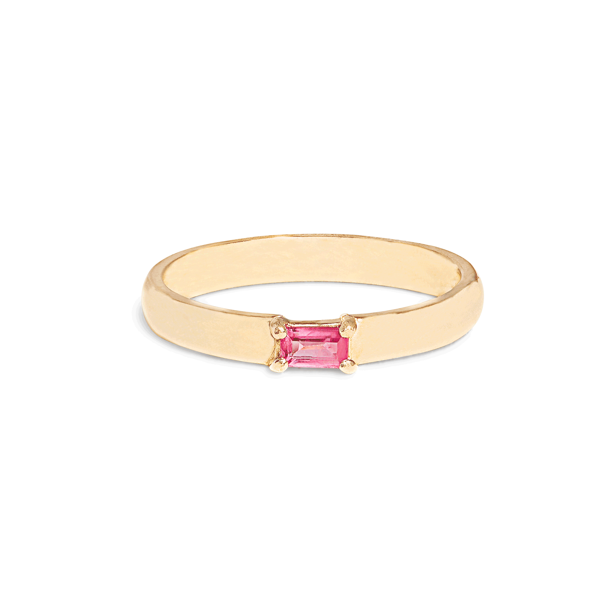 Womens ruby sales pinky ring