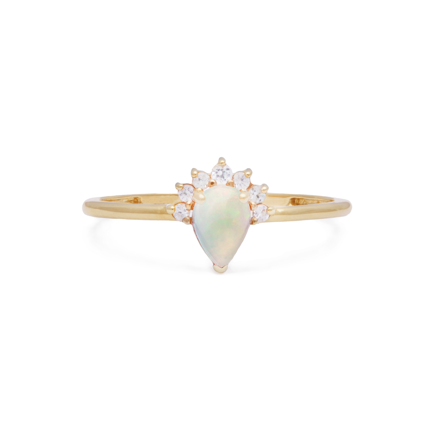 Marahlago Adella White Sapphire Ring Size 8 - Nature Coast