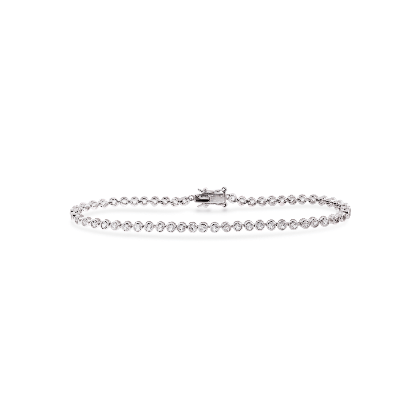 White topaz tennis bracelet discount
