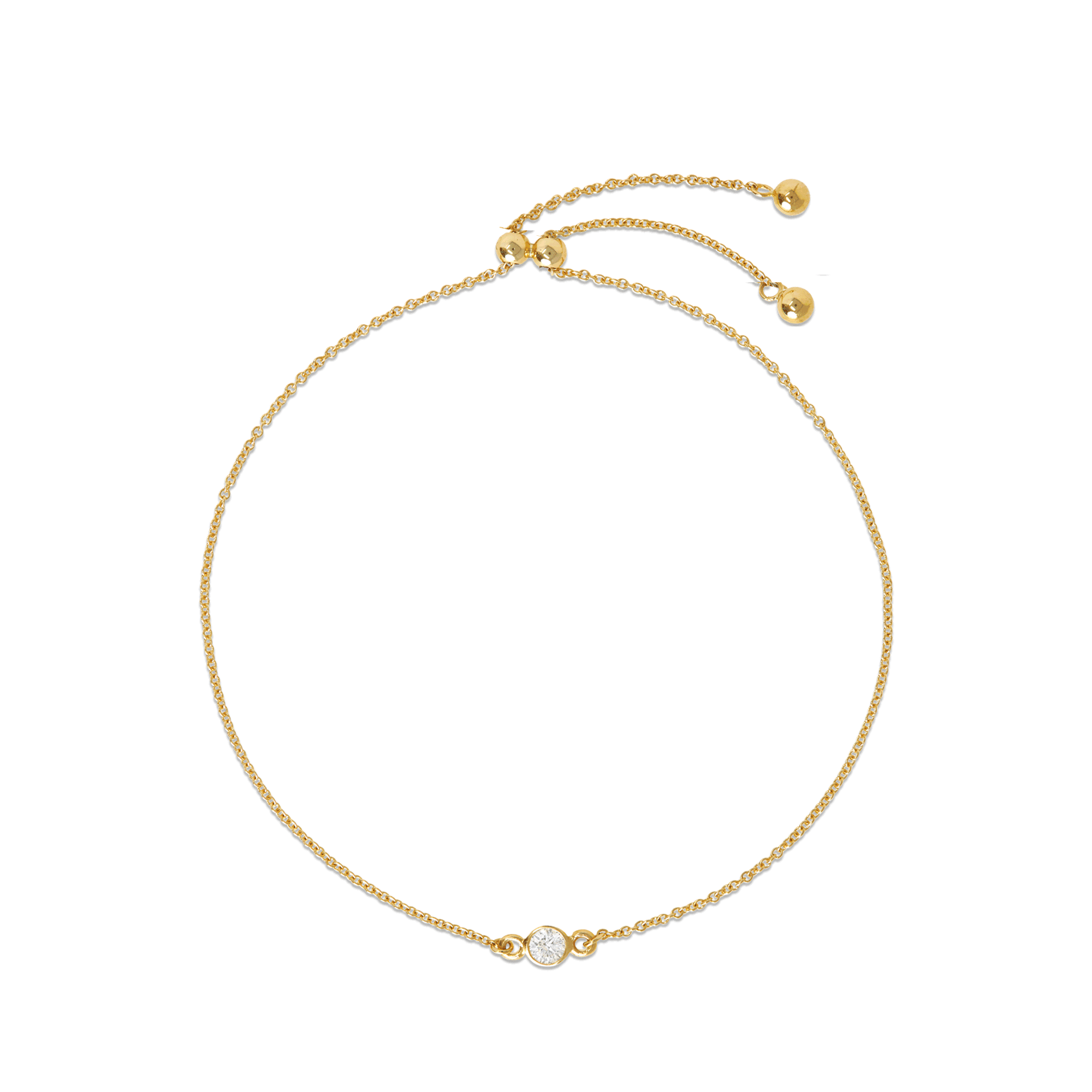 Slider tennis bracelet gold hotsell