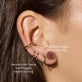 Small Gold Huggie Clicker Earring