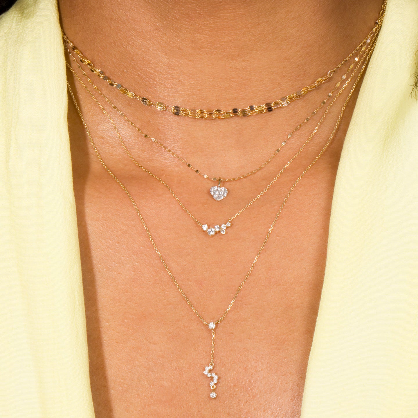 新品　2WAY STONE LIKE SLIDE CHAIN NECKLACE Let It Slide Diamond Tennis Necklace – STONE AND STRAND