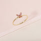 Strawberry Sunset Butterfly Ring